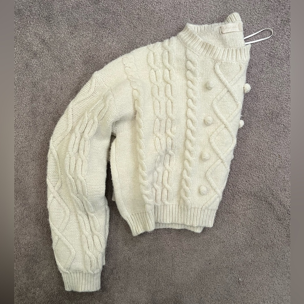 Cream cropped sweater